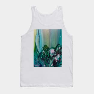 abstract blue and black Tank Top